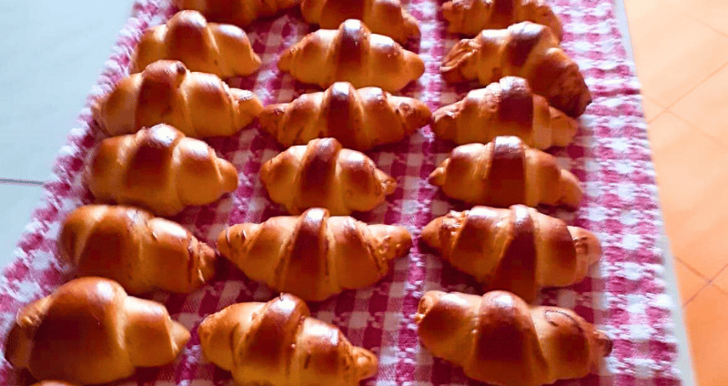 croissant recept megsült